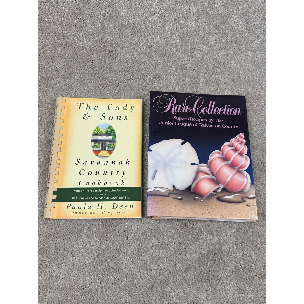 Paula Deen Savannah Country Cookbook & Junior League Galveston Rare Collection